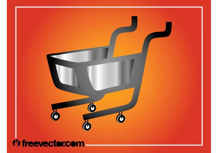 Silver Shopping Cart Graphics Silver Shopping Cart Graphics