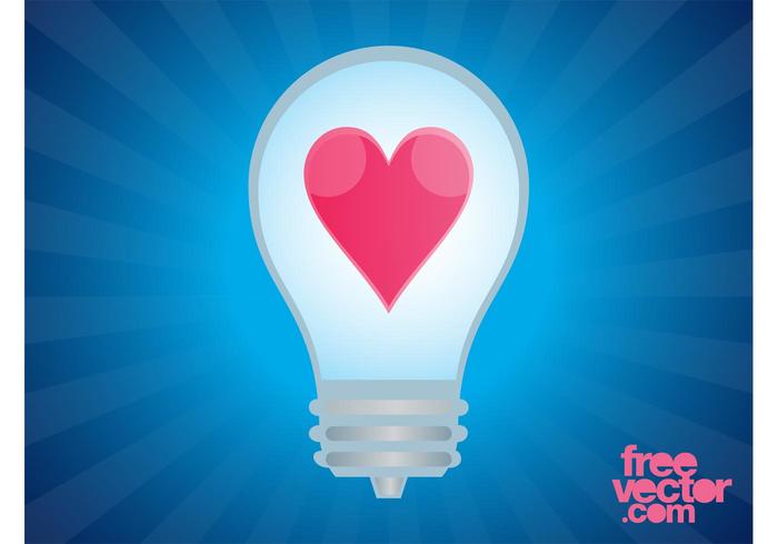 Lightbulb With Heart Lightbulb With Heart