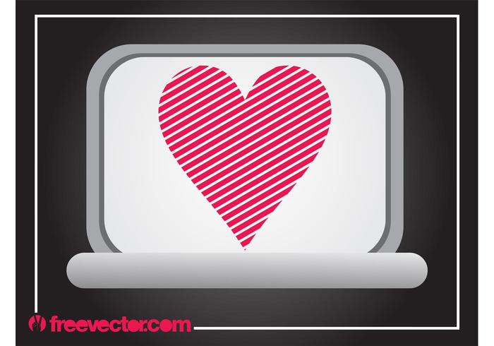 Laptop With Heart Laptop With Heart