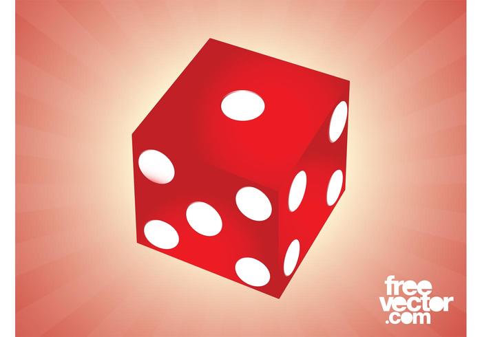 Red Die Vector Red Die Vector