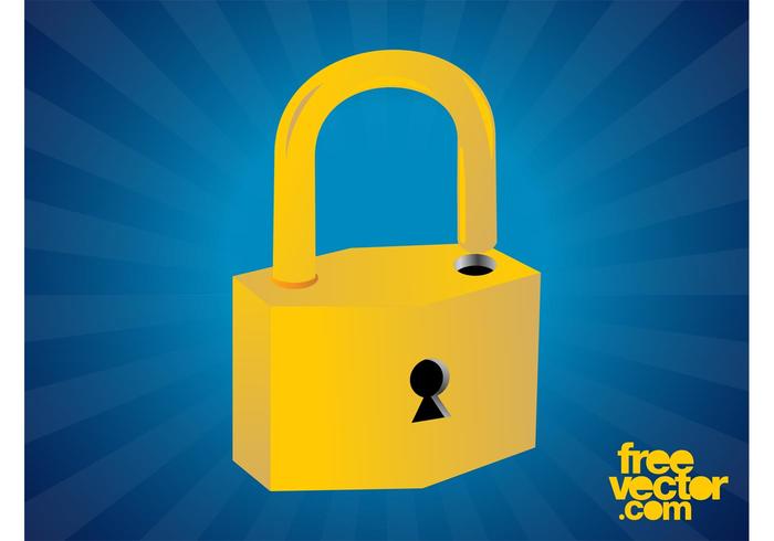 Golden Padlock Graphics Golden Padlock Graphics