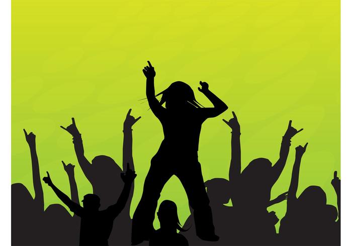 Dancing Crowd Vector Dancing Crowd Vector