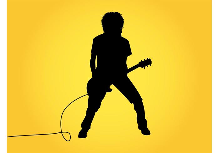 Guitar Player Silhouette Graphics Guitar Player Silhouette Graphics