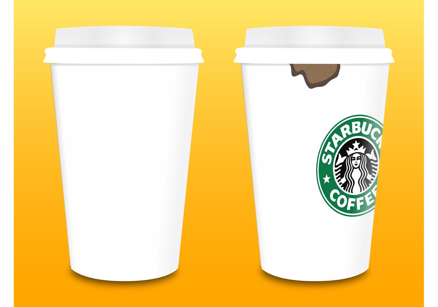 Starbucks Coffee Cups Vector Download Free Vector Art