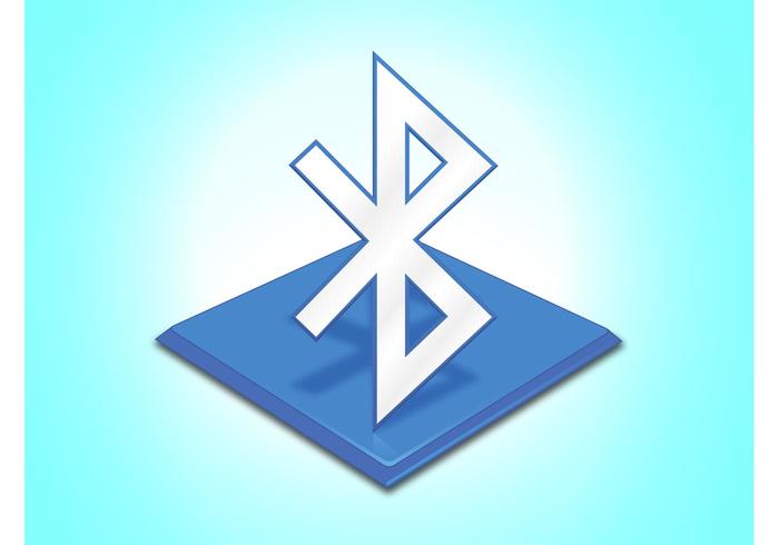 Gráficos de símbolos de Bluetooth vector