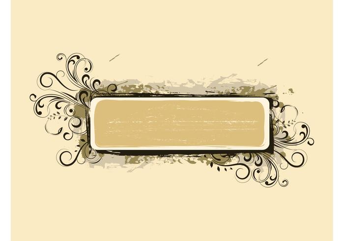 Grunge Floral Banner Grunge Floral Banner