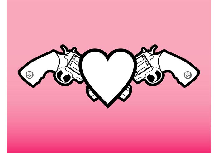 Heart And Guns Graphics Heart And Guns Graphics
