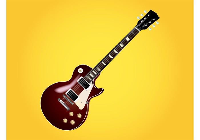 Guitarra Les Paul vector