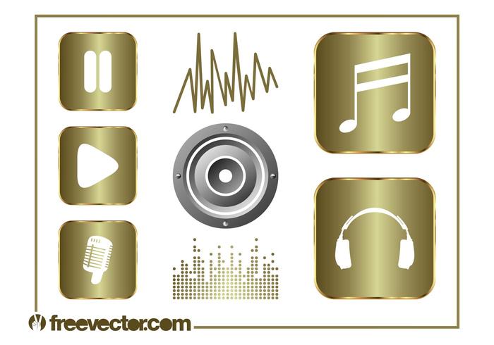 Music And Sound Graphics Set Music And Sound Graphics Set