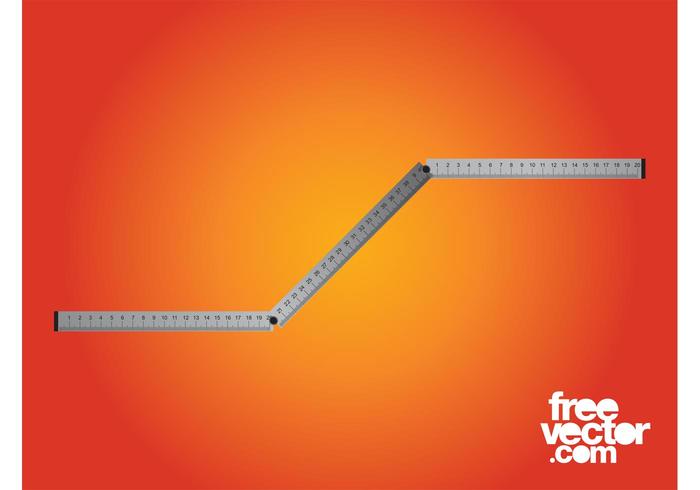 Folding Ruler Vector Folding Ruler Vector