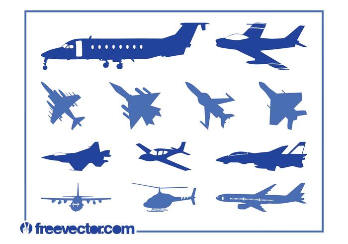 Aircraft Silhouettes Vector Aircraft Silhouettes Vector