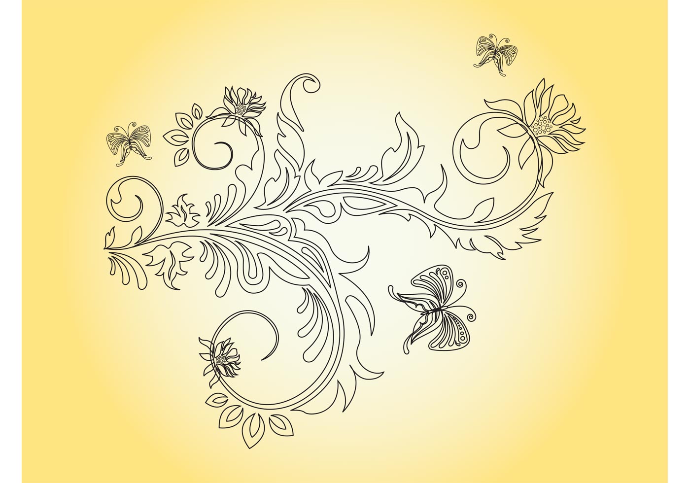 Free 287 Butterfly And Flower Svg Free SVG PNG EPS DXF File