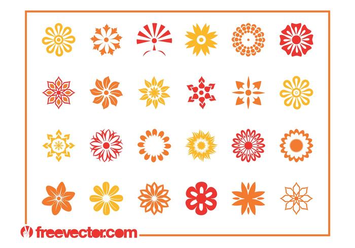 Floral Blossoms Graphics Set Floral Blossoms Graphics Set