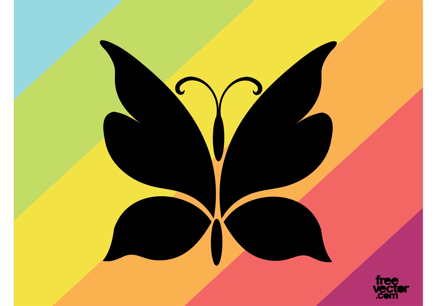 Download Butterfly Silhouette Graphics - Download Free Vector Art ...