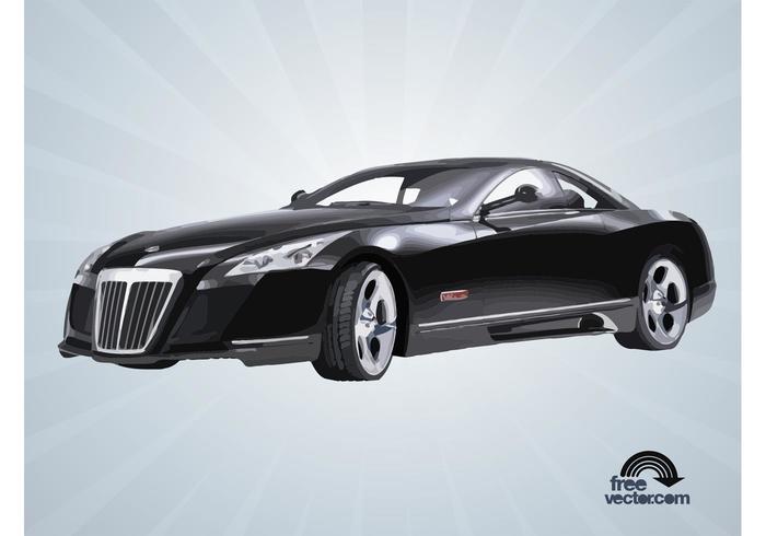 Maybach negro vector