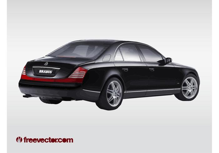 Limusina maybach vector