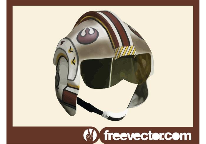 Star Wars Rebel Pilot Helmet vector