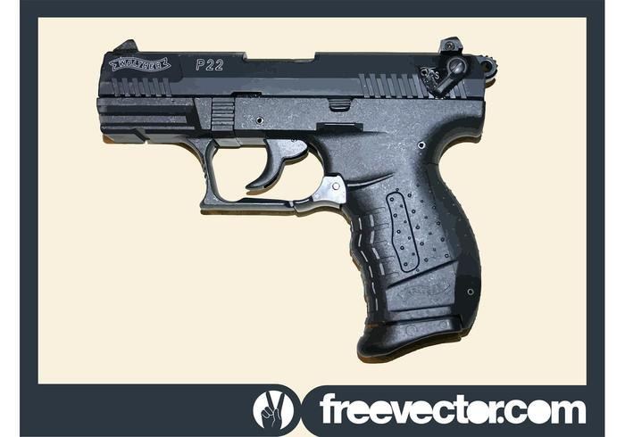 Pistola Walther P22 vector