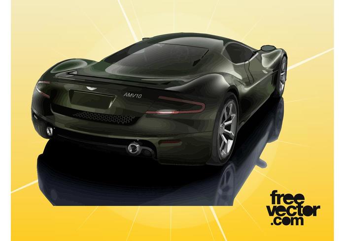 Aston Martin AMV10 Graphics vector