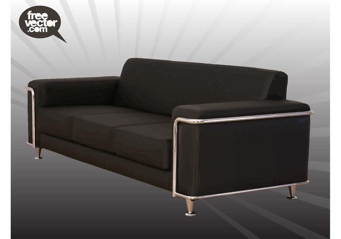 Black Couch Vector Black Couch Vector
