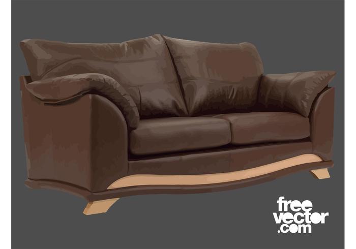 Brown Couch Vector Brown Couch Vector