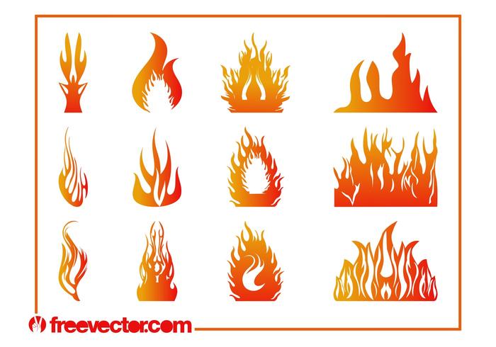Burning Flames Graphics Set Burning Flames Graphics Set