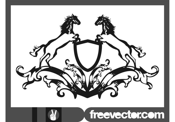 Blazon With Horses Blazon With Horses