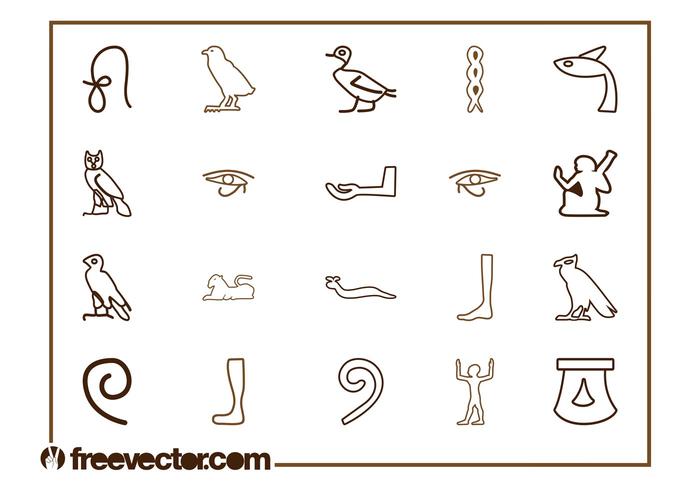Egyptian Symbols Graphics Set Egyptian Symbols Graphics Set