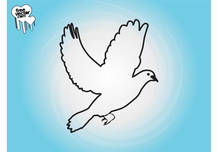 Flying Dove Outlines Flying Dove Outlines
