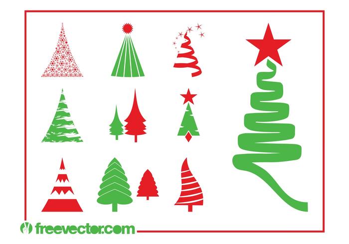Christmas Trees Graphics Set Christmas Trees Graphics Set