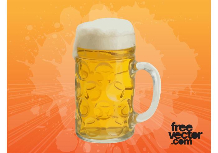 Glass of Beer Vector Glass of Beer Vector