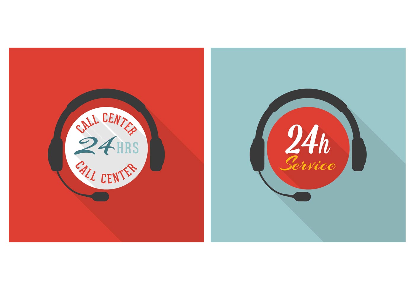 Flat Call Center Icon Vector Set - Download Free Vectors Flat Call Center Icon Vector Set - Download Free Vectors