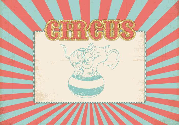 Retro Circus Background Vector