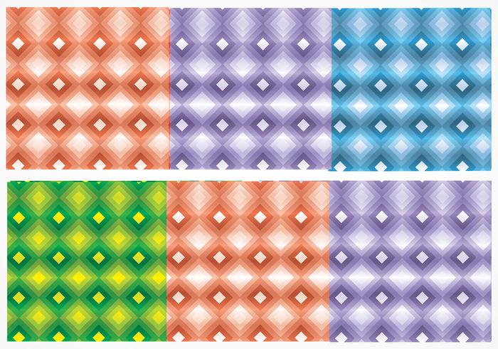 Seamless Bright Diamond Vector Patterns