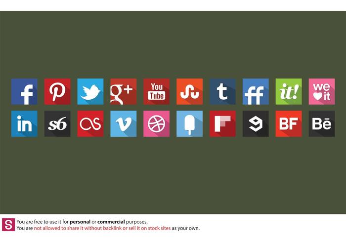 20 Free Flat Shadow Style Original Colour Icon Vectors 20 Free Flat Shadow Style Original Colour Icon Vectors