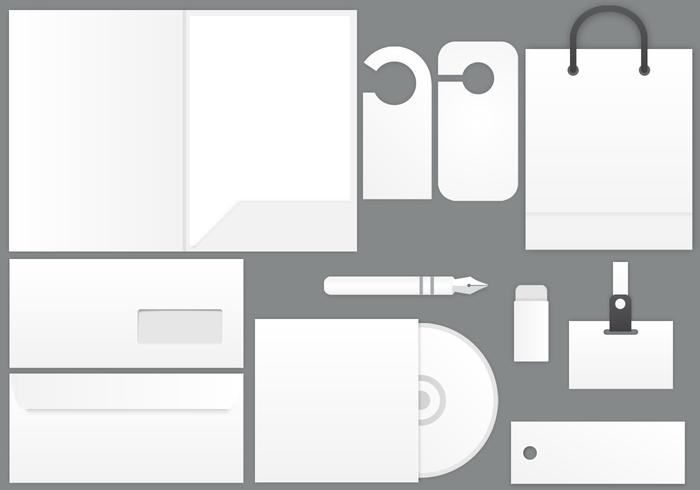 Blank Stationary Template Vector