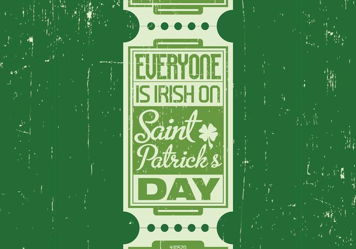 Irish St. Patrick's Day Vintage Background vector