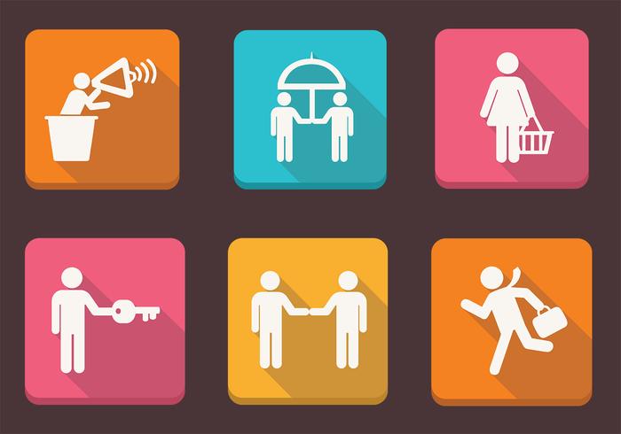 Icono de las personas de negocios II Vector Pack