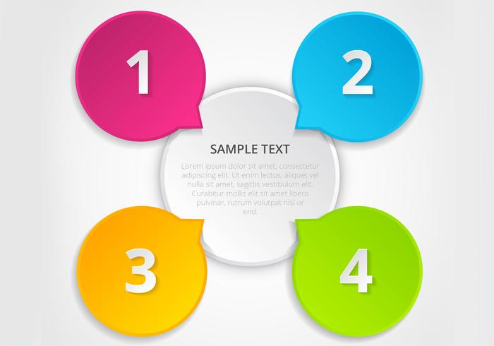 Colorful Infographic Vector Template