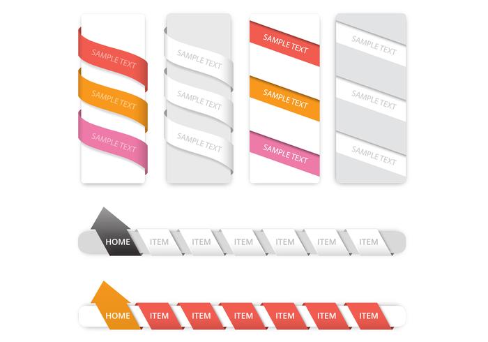 Creative Navigation Vector Set