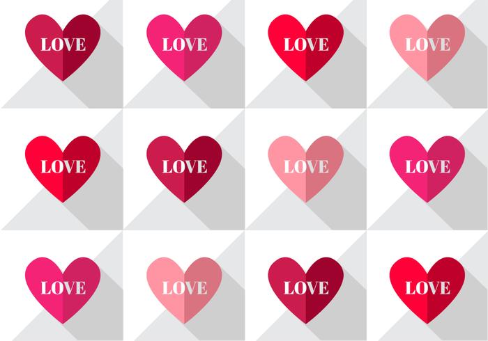 Love Hearts Pattern Vector