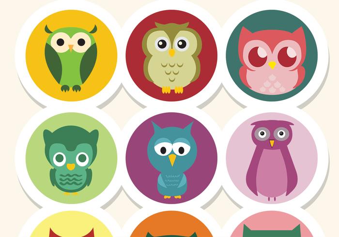 Cute Owl Vectors