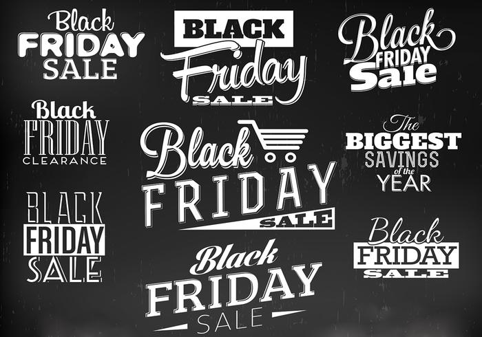 Black Friday Label Vectors