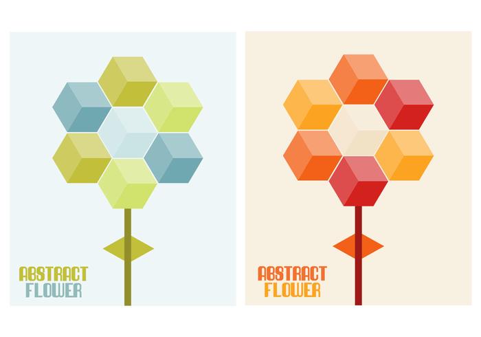 3D Flowers Vector