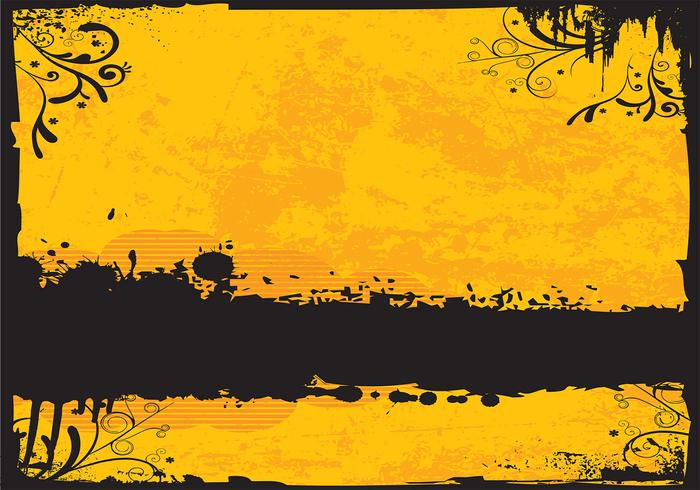 Golden Grunge Background Vector