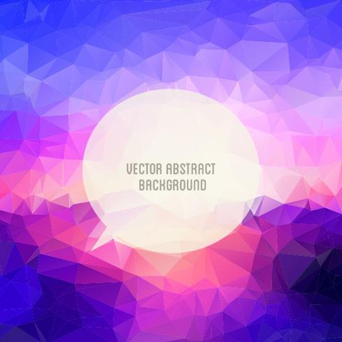 Lowpoly Speech Bubble Background Vector