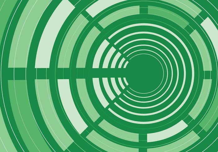 Green Abstract Circle Background Vector