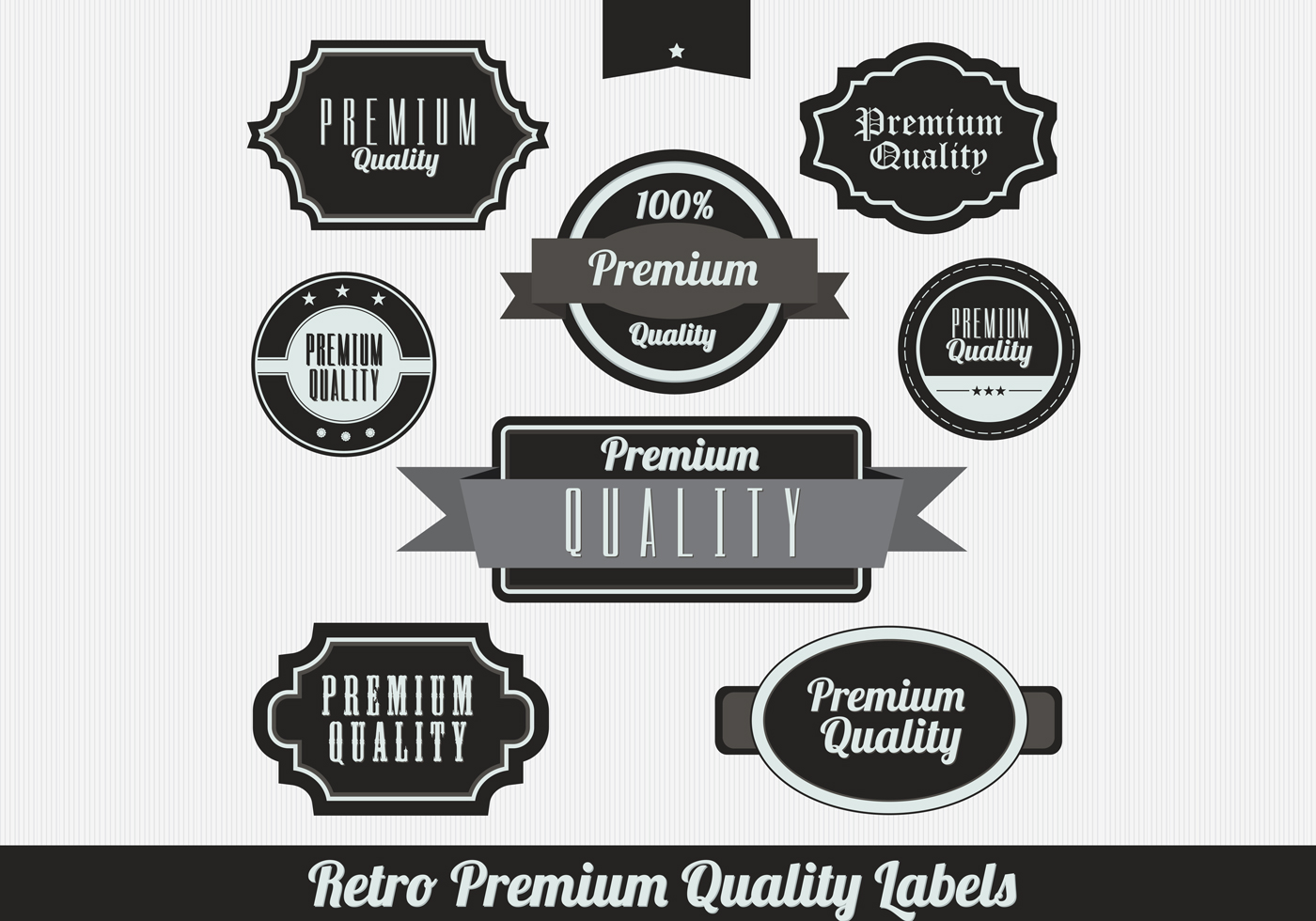 Black Retro Premium Label Vectors 80555 Vector Art at Vecteezy