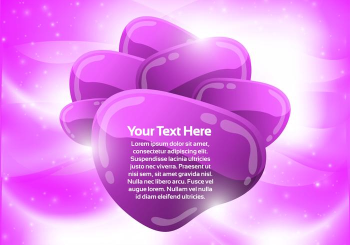 Purple Abstract Bubble Background Vector