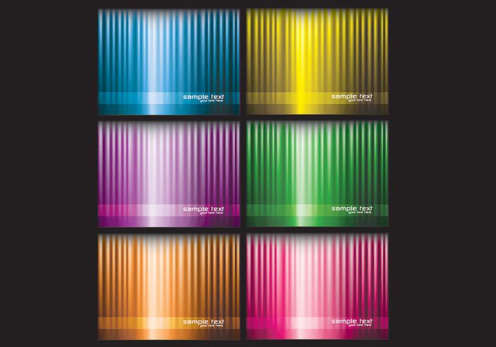 Bright Striped Background Vector Pack